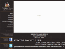 Tablet Screenshot of castlehilldevon.co.uk